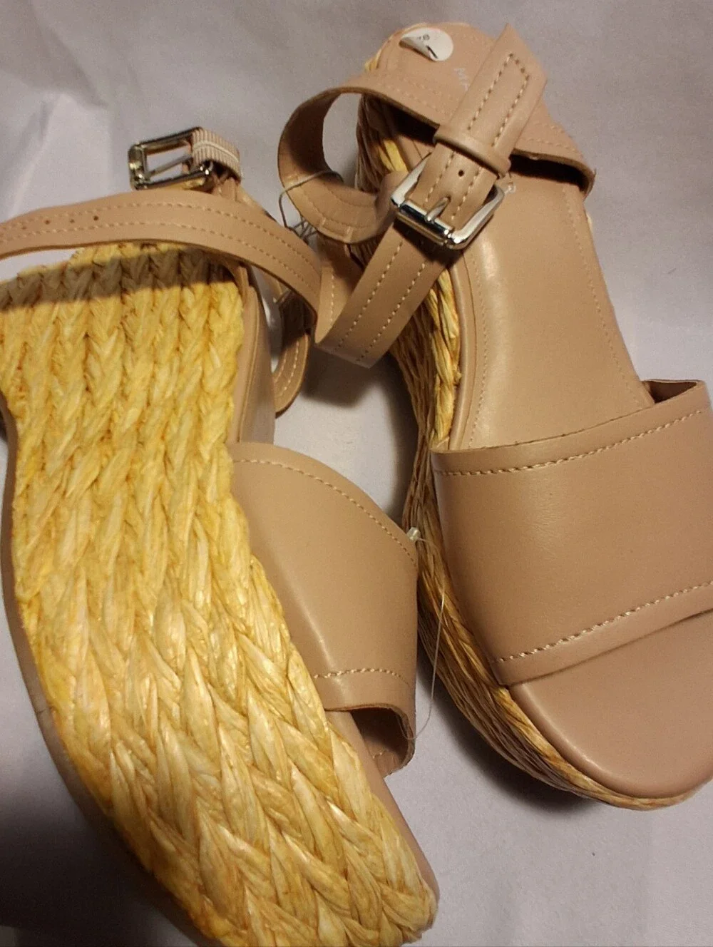 Marc Fischer Burian Espidrille Platform Wedge Shoes.  Sz 9. New